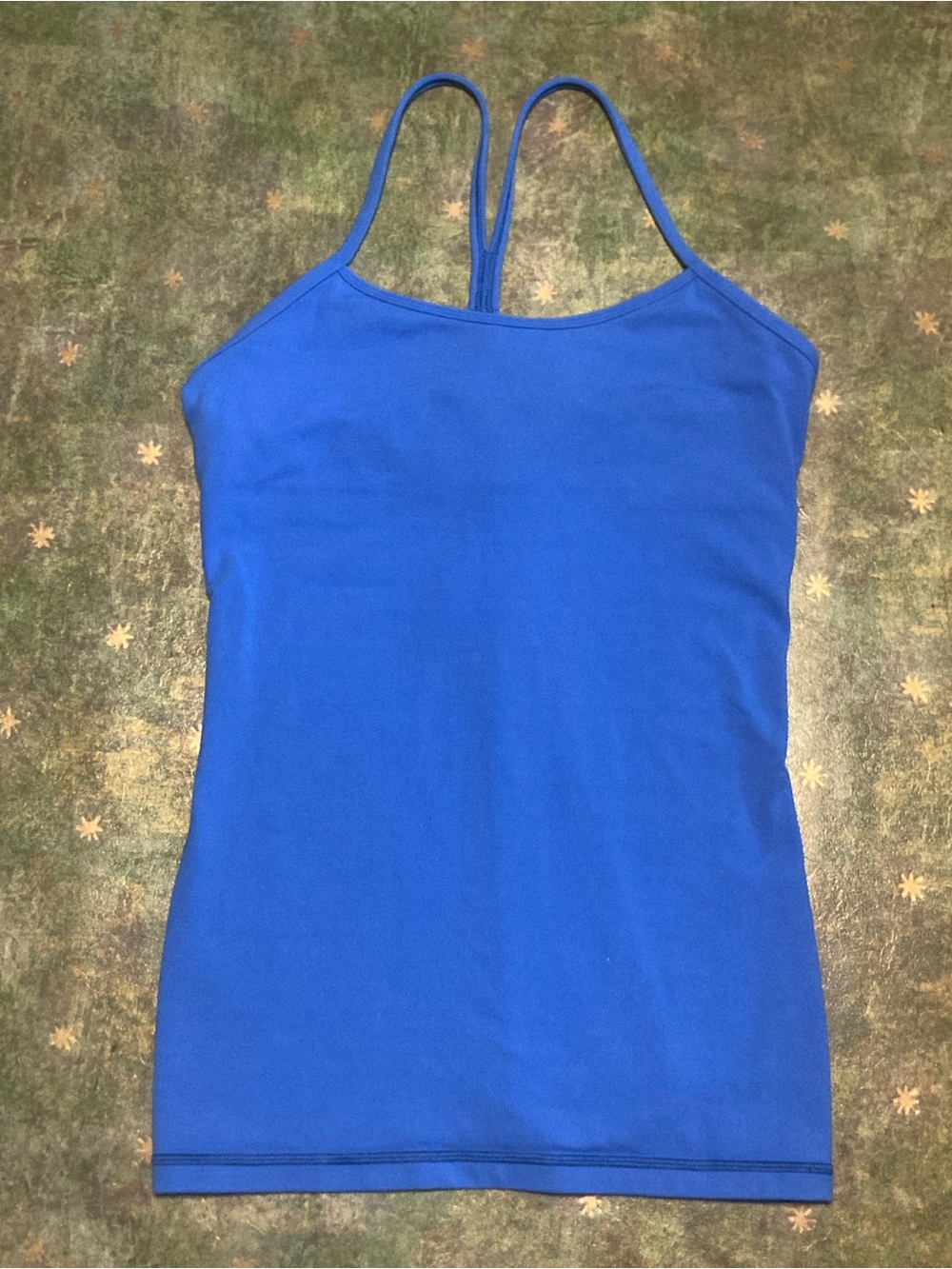 Lululemon Vintage Power Y Tank Sz 8, Poolside/Pipe Dream Blue, Soft Brushed Luon